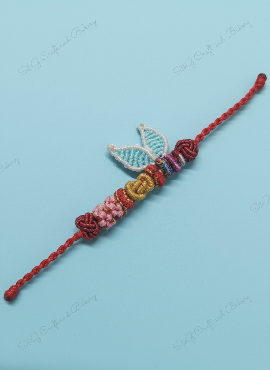 兔耳朵编织手绳（含菠萝结、桃花结等）